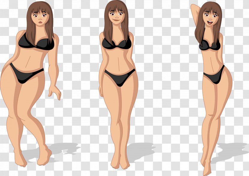 Woman Adipose Tissue Weight Loss - Cartoon Transparent PNG