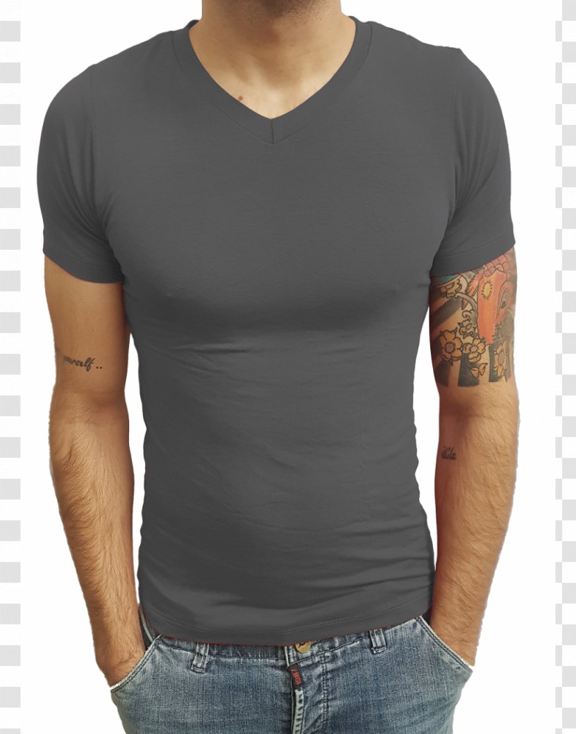 T-shirt Calvin Klein Fashion Shoulder - Arm Transparent PNG