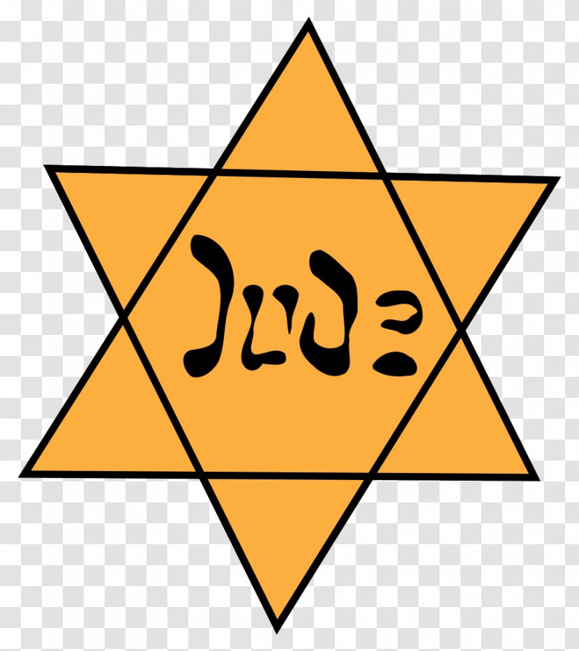 Star Of David The Holocaust Yellow Badge Judaism Jewish People - Symbolism - Holidays Transparent PNG