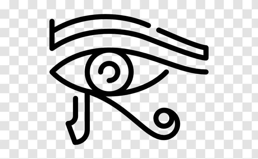 Ancient Egypt Eye Of Ra Clip Art - Monochrome Transparent PNG