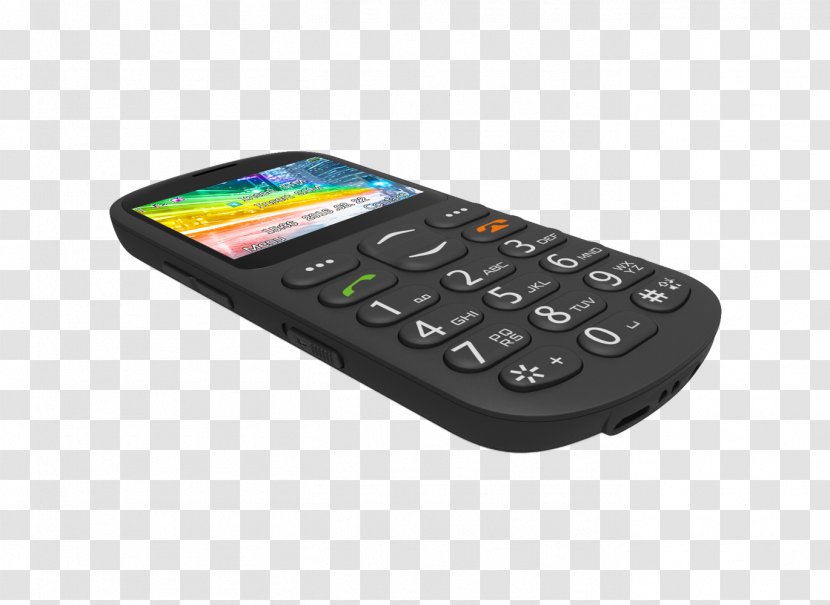 Feature Phone Smartphone Archos - Hardware - 92g Black Senior For Elderly Alba Big Button 578/3951 Handheld DevicesSmartphone Transparent PNG