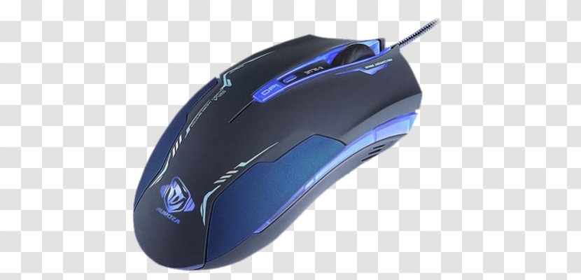Computer Mouse Output Device Input Devices E-Blue Auroza Gaming Mouse, Black/blue - Video Game Transparent PNG