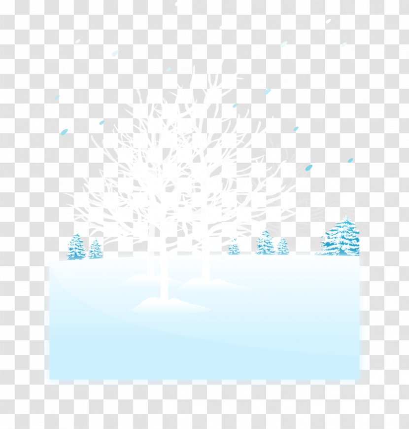 Blue Wallpaper - Pattern - Snow White Tree Transparent PNG