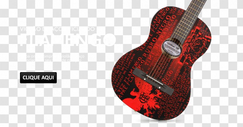 Steel-string Acoustic Guitar Clube De Regatas Do Flamengo Classical - Silhouette Transparent PNG