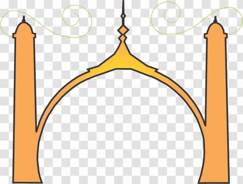 Taj Mahal Clip Art - Yellow - MOSQUE Transparent PNG