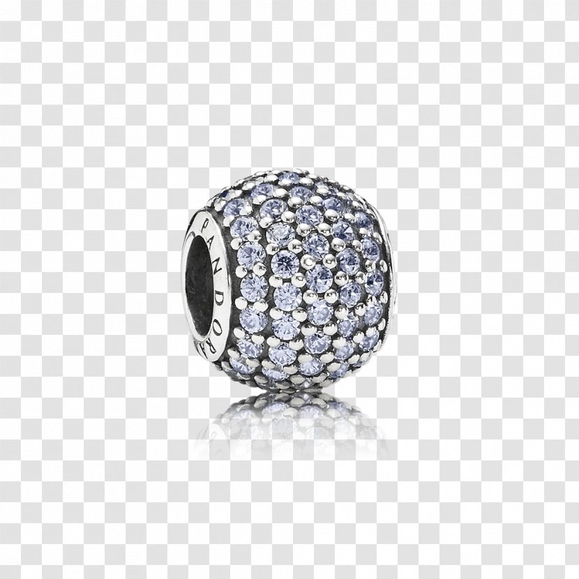Earring Pandora Charm Bracelet Cubic Zirconia Jewellery - Platinum Transparent PNG