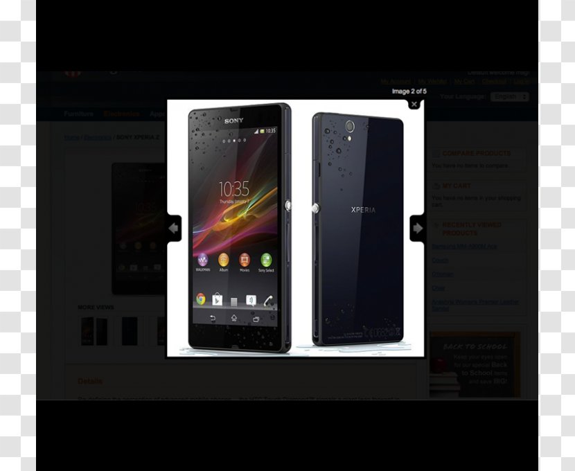 Sony Xperia Z Ultra Z1 S Z5 - Portable Communications Device - Smartphone Transparent PNG