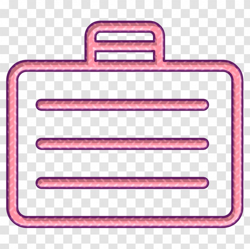 Streamline Icon Suitcase Travel - Pink - Rectangle Transparent PNG