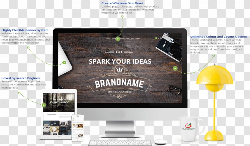 Web Development Digital Marketing Landing Page Business - Creative Design Technology Transparent PNG