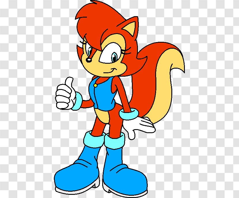 Princess Sally Acorn Tails Squirrel Chipmunk Sonic The Hedgehog - Fictional Character Transparent PNG