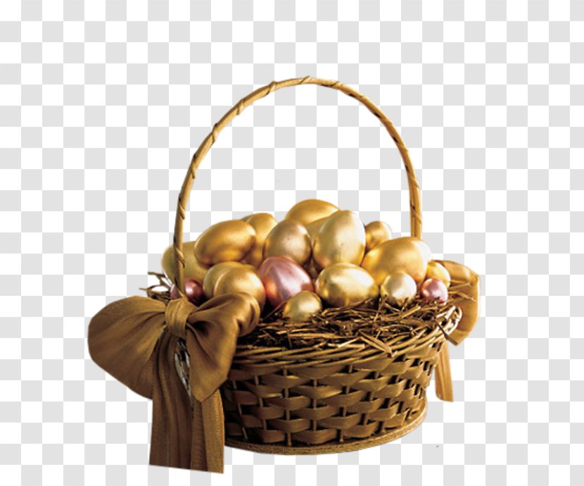Easter Egg Gold Basket - Gift Transparent PNG