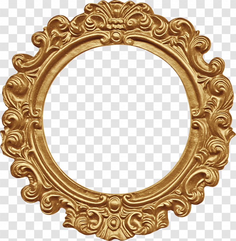 Picture Frame Clip Art - Oval - Mirror Transparent PNG