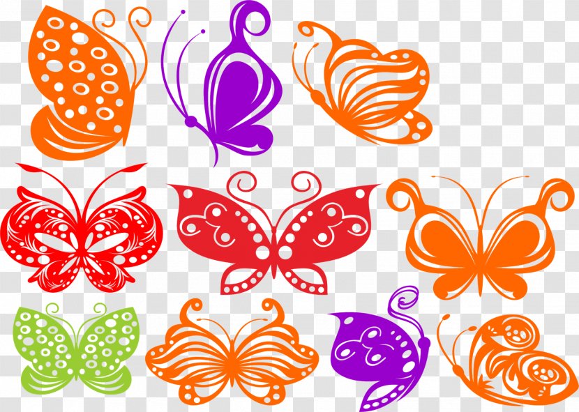 CorelDRAW Clip Art - Butterfly - Coral Transparent PNG