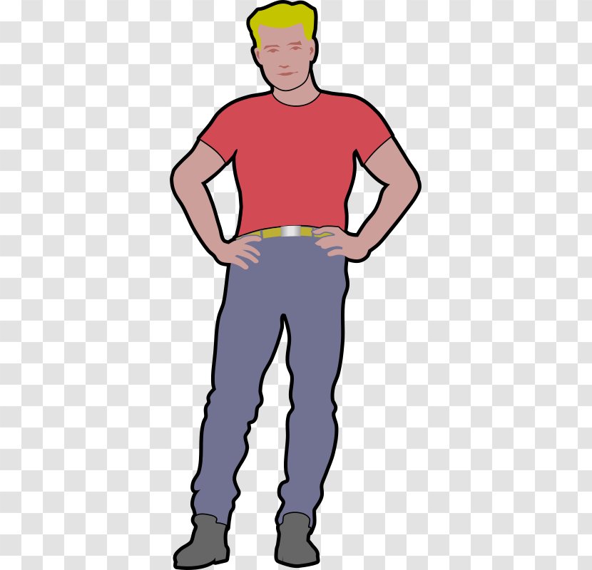 Male Boy Clip Art - Tree - Akimbo Man Transparent PNG