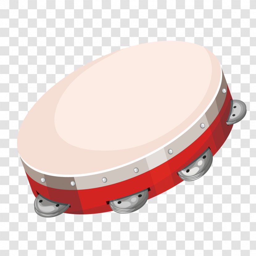 Tambourine Pandeiro Musical Instrument Illustration - Vector Hit Drums Transparent PNG
