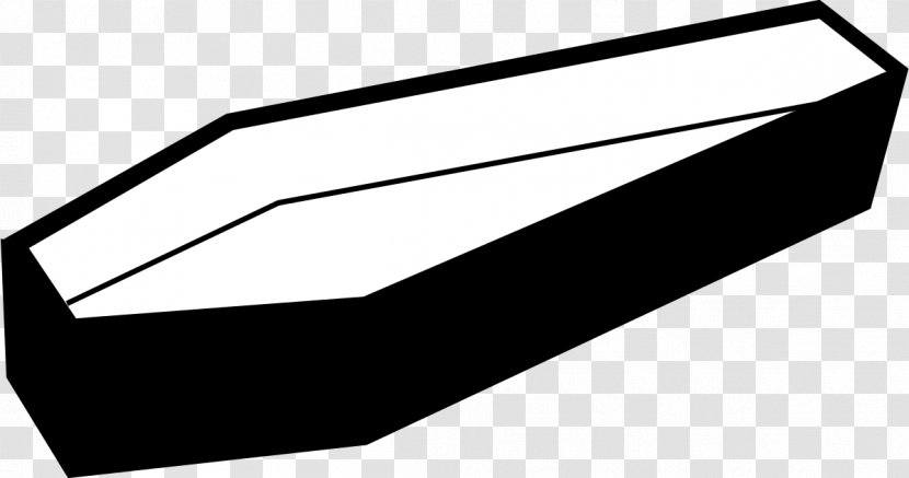 Coffin Drawing Funeral Clip Art - Black And White - Image Transparent PNG