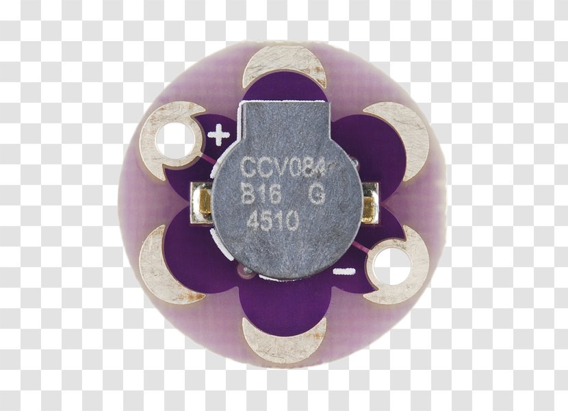 Buzzer Arduino SparkFun Electronics Sensor Input/output - Purple - Lilypad Transparent PNG