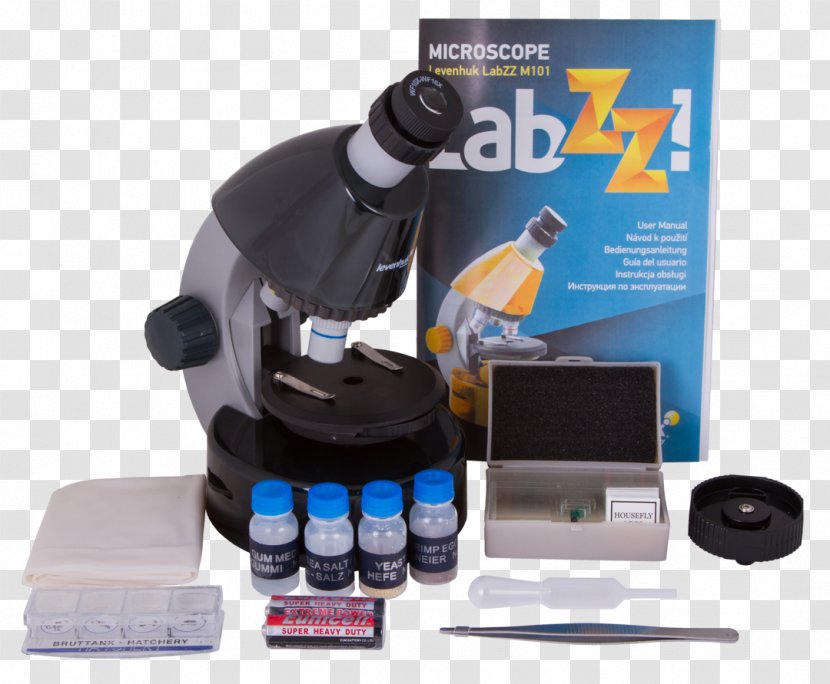 Levenhuk LabZZ M101 Microscope Микроскоп Amethyst A Mikroszkóp Labzz Moonstone Transparent PNG