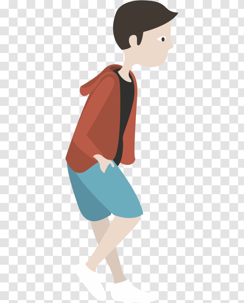 Mobile App Clip Art - Heart - Walking Boy Transparent PNG