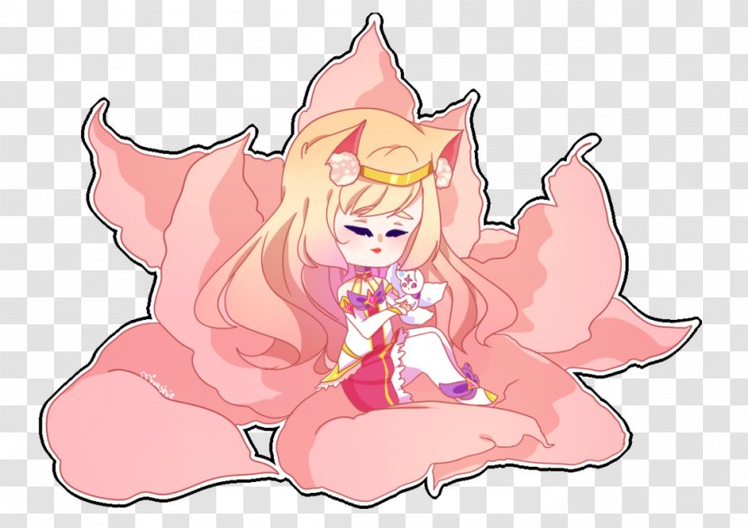 Ahri Nine-tailed Fox League Of Legends Fan Art - Silhouette Transparent PNG