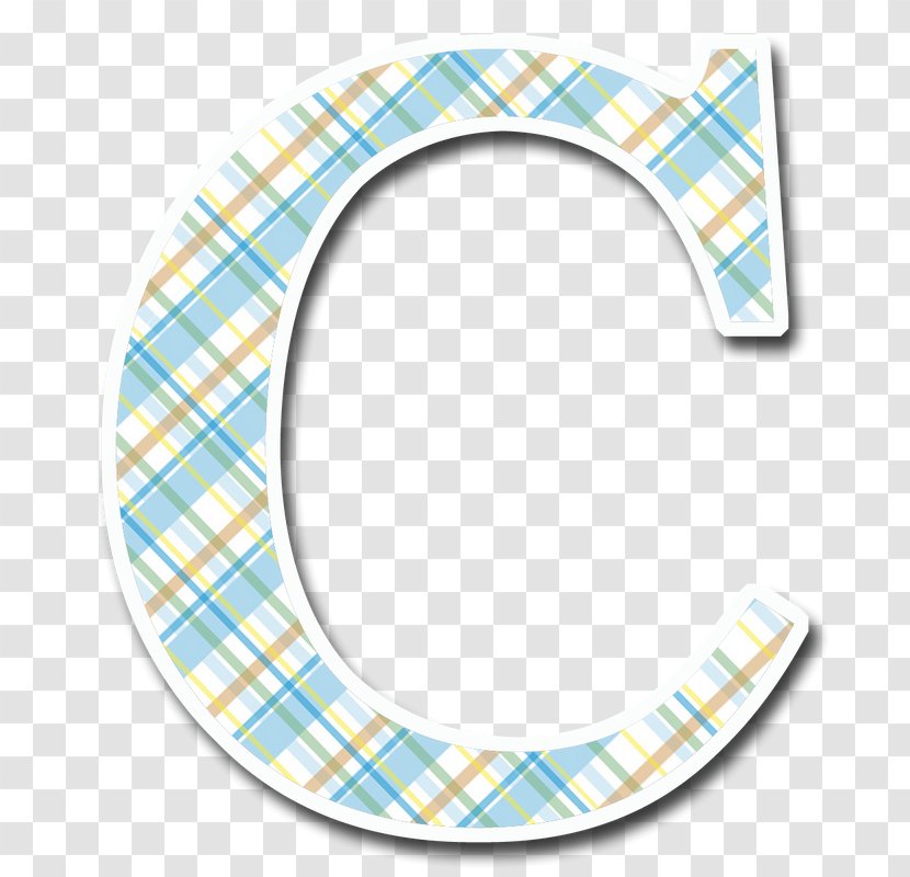 Alphabet Letter Tartan Check Pattern - Oval - C Transparent PNG