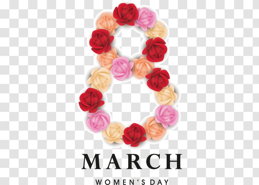 International Womens Day March 8 Clip Art - Greeting Card - Women's Element Transparent PNG