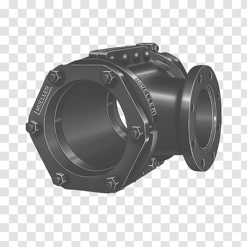 Ductile Iron Steel Pipe Sleeve Gate Valve - Lens - Handwheel Transparent PNG