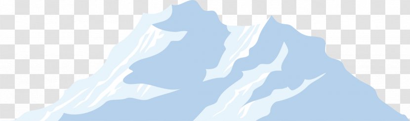 Mountain - Creative Cartoon Iceberg Transparent PNG