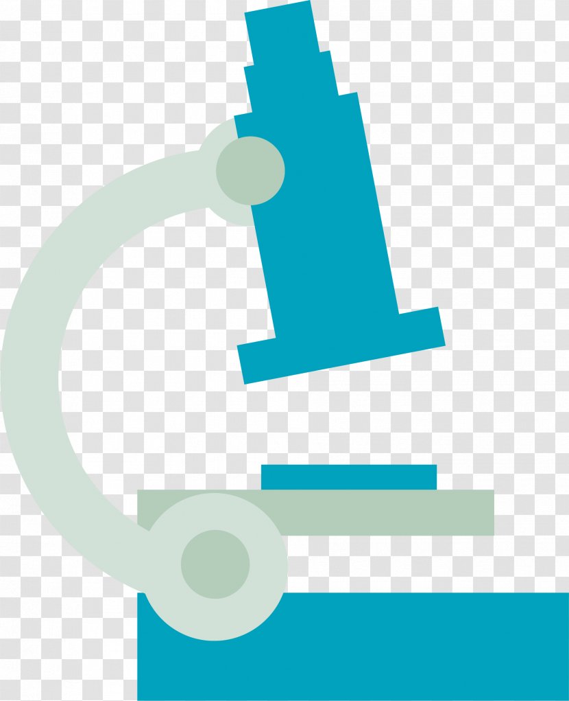 Cartoon Microscope - Blue Transparent PNG