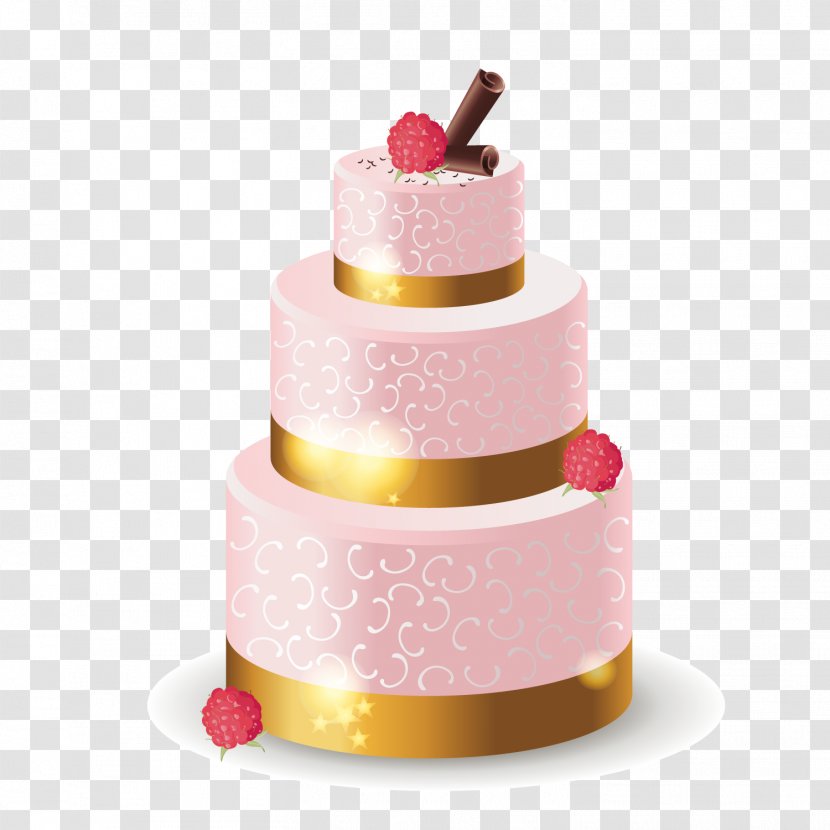 Wedding Cake Invitation Gift Anniversary - Decorating - Pink Transparent PNG