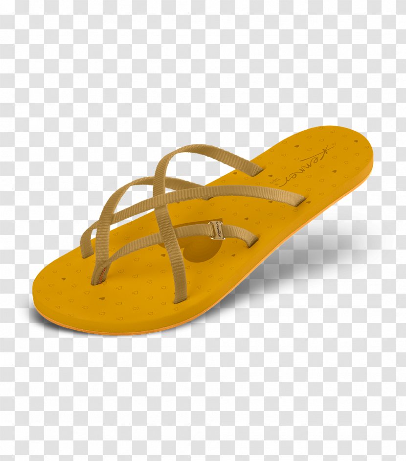 Flip-flops Slide Sandal Shoe - Yellow Transparent PNG