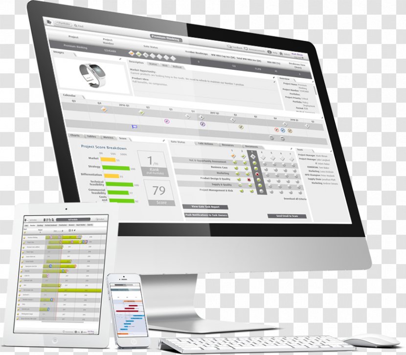 Project Portfolio Management Software Balanced Scorecard Strategic Planning - Display Device - Business Transparent PNG