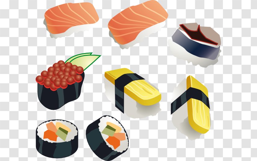 Sushi Japanese Cuisine California Roll Asian Makizushi - Food Transparent PNG