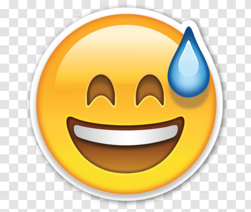 Emoticon Smiley Face Perspiration - Happiness Transparent PNG