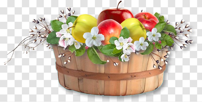 Food Gift Baskets Floral Design - Frame - Apple Basket Transparent PNG