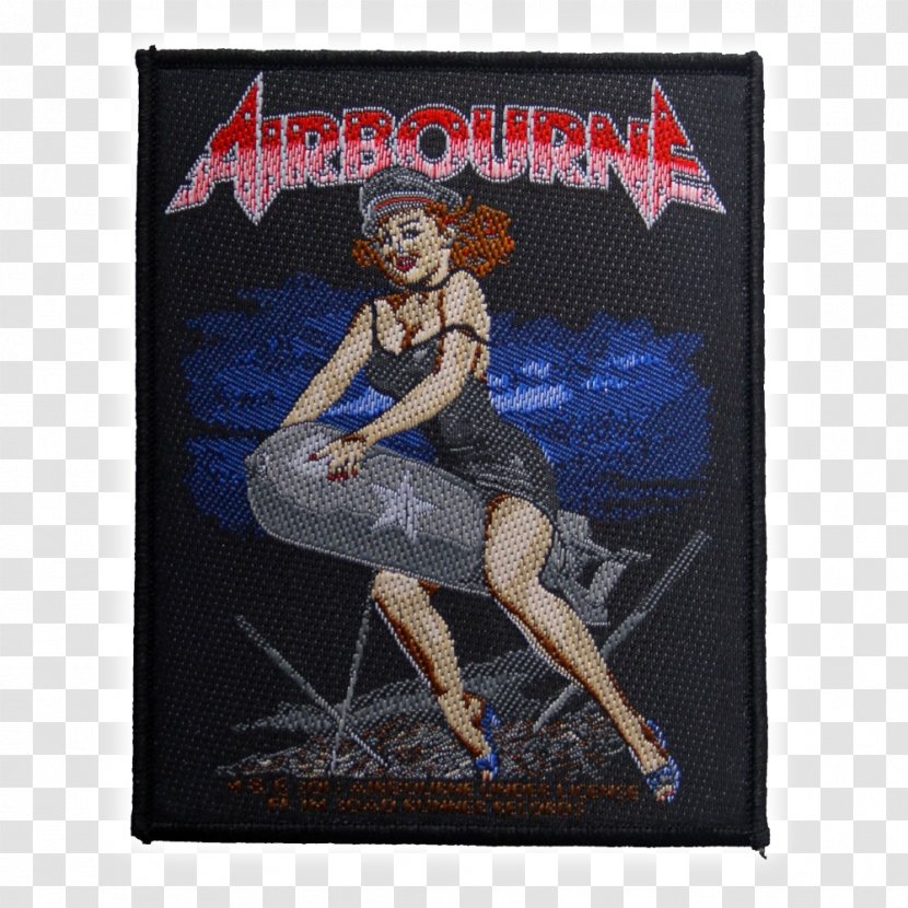 Airbourne Black Dog Barking Patch AC/DC Iron-on Transparent PNG