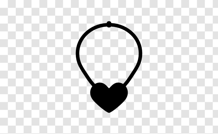 Incandescent Light Bulb Clip Art - Black And White - Necklace Vector Transparent PNG