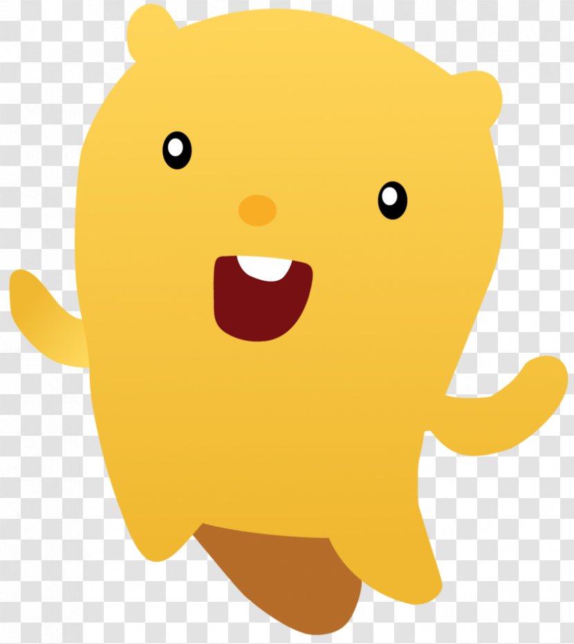 Smiley Snout Desktop Wallpaper Cartoon - Yellow - Jumping Vector Transparent PNG