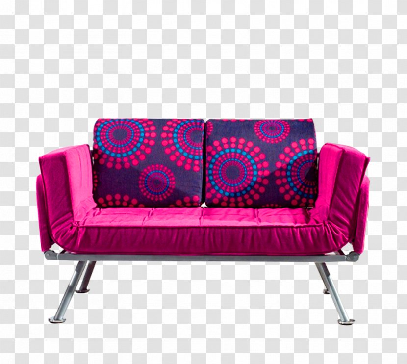 Sofa Bed Couch Furniture - Purple Simple Decoration Pattern Transparent PNG