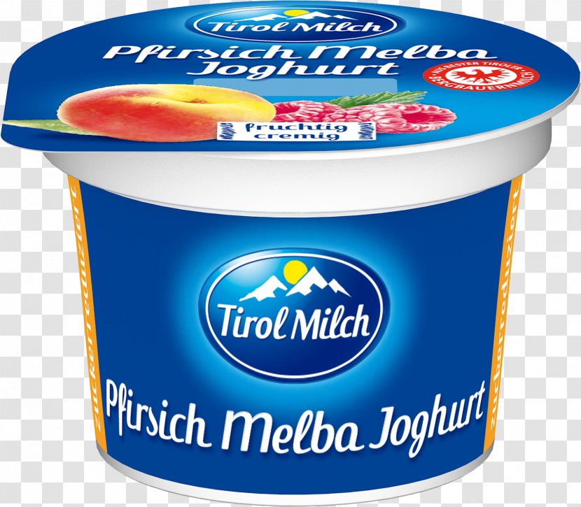 Crème Fraîche Peach Melba Milk Cream Cheese - Tirol Milch Reggenmbh Transparent PNG