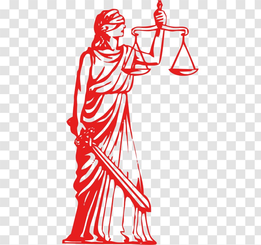 Lady Justice Measuring Scales Themis Drawing - Silhouette - Symbol Transparent PNG