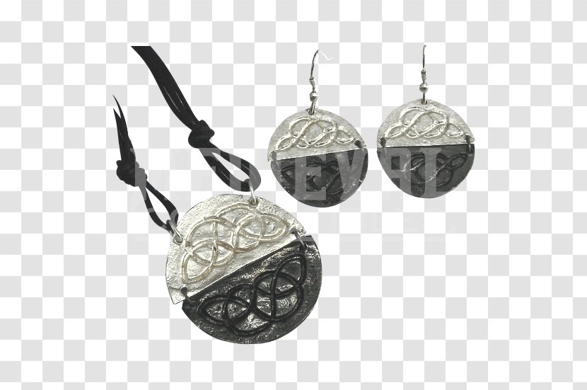 Locket Earring Silver - Metal - Gifts Knot Transparent PNG