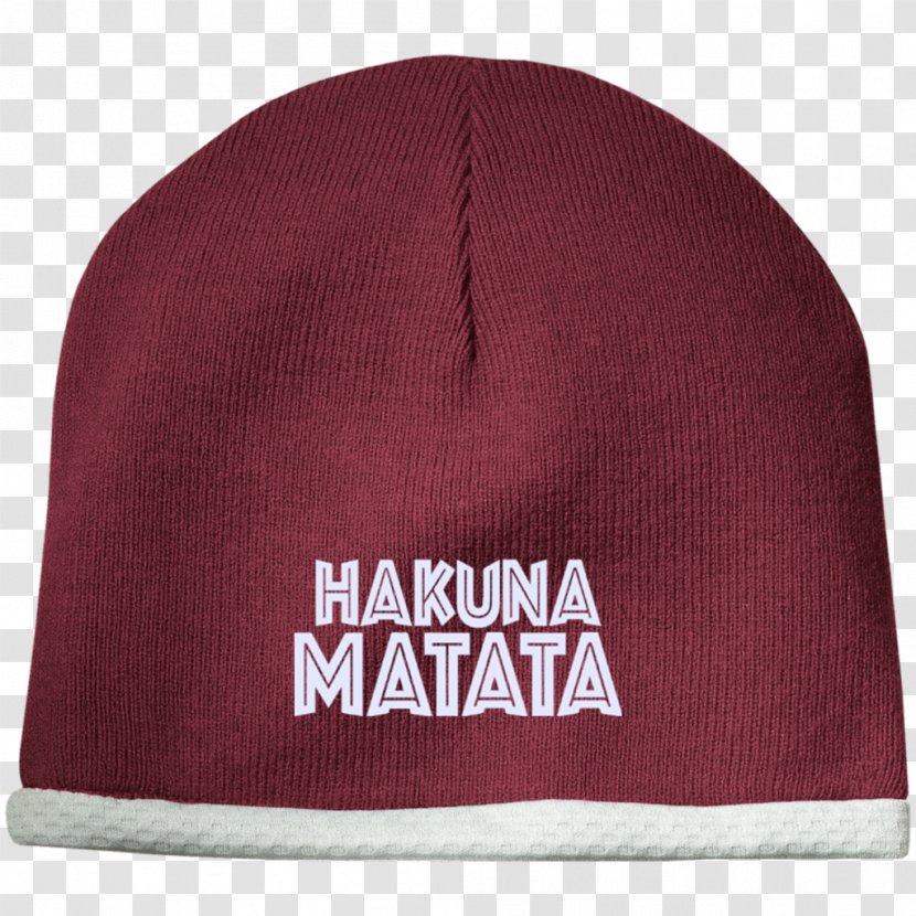 Beanie Knit Cap Hat Knitting - Hakuna Matata Transparent PNG