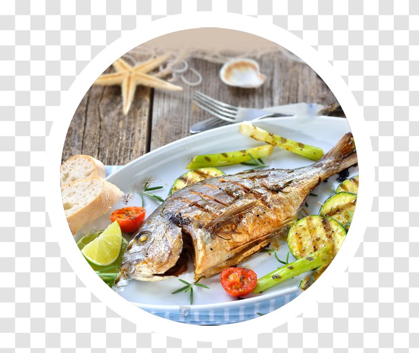 Fish Mediterranean Cuisine Gilt-head Bream Greek Asado - Vegetable Transparent PNG