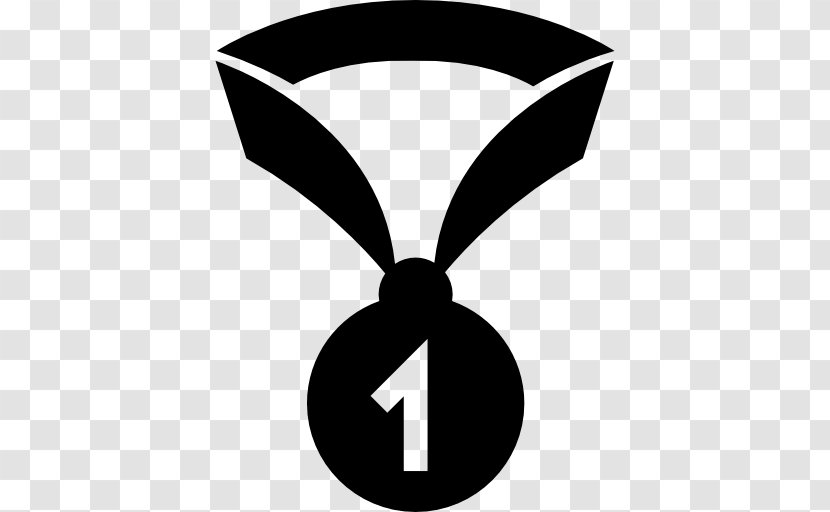 Number Medal - Black And White Transparent PNG