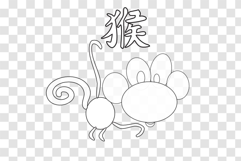/m/02csf Clip Art Drawing Flower Line - Artwork - Chinese New Year Transparent PNG