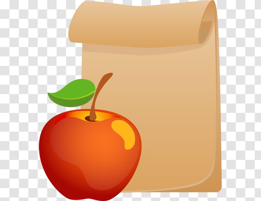 Paper Parchment Apple - Fruit - Vector Bags Transparent PNG