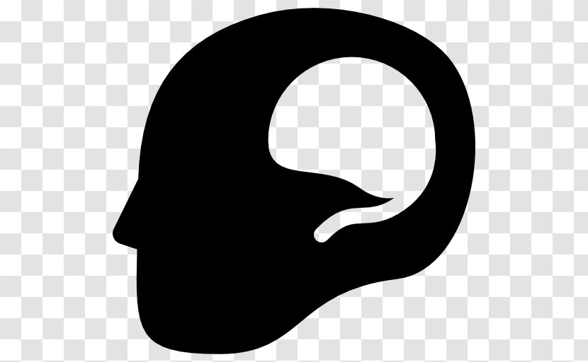 Human Head Brain Silhouette - Symbol - Bald Transparent PNG