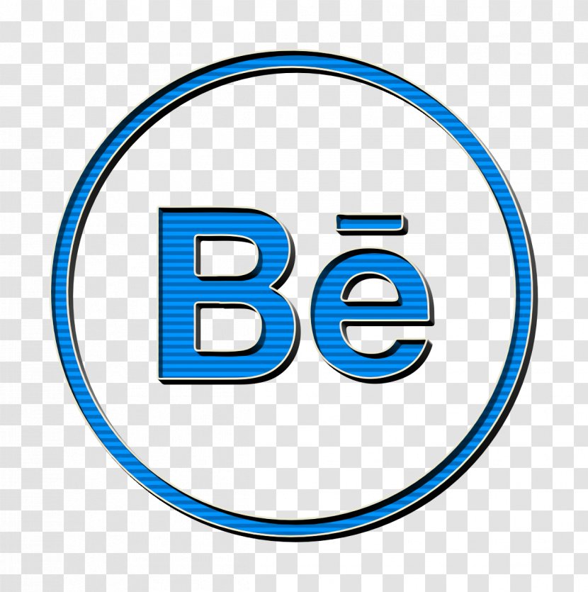 Behance Icon Portfolio Social - Symbol Electric Blue Transparent PNG