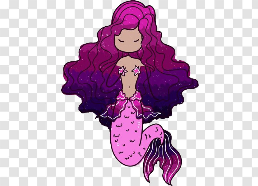 Mermaid Stock Illustration Clip Art - Siren - Purple Transparent PNG